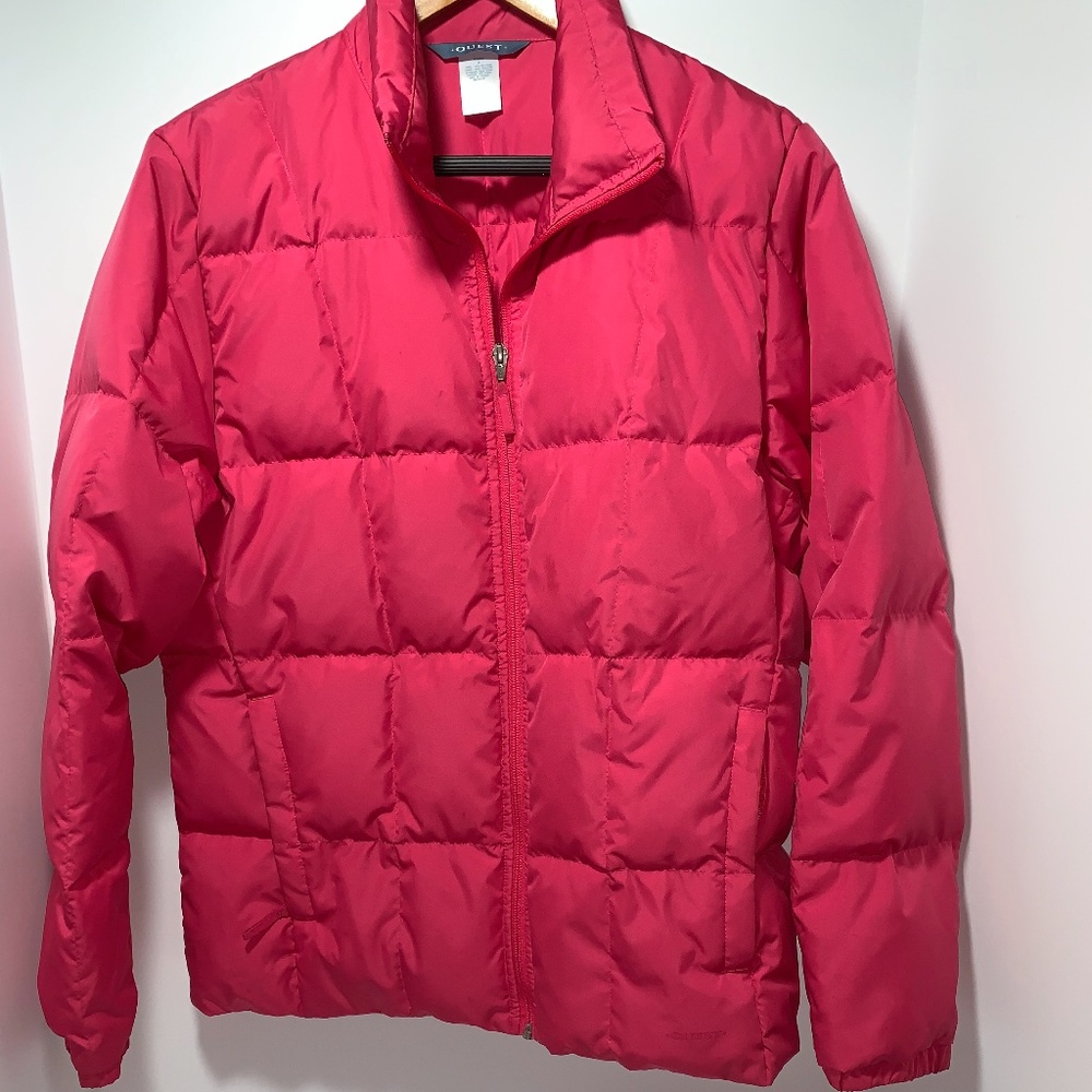 EUC PINK PUFF ZIP UP JACKET - WOMEN'S - SIZE MED